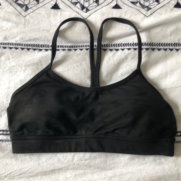 lululemon athletica Other - Flow Y sports bra black camo worn once